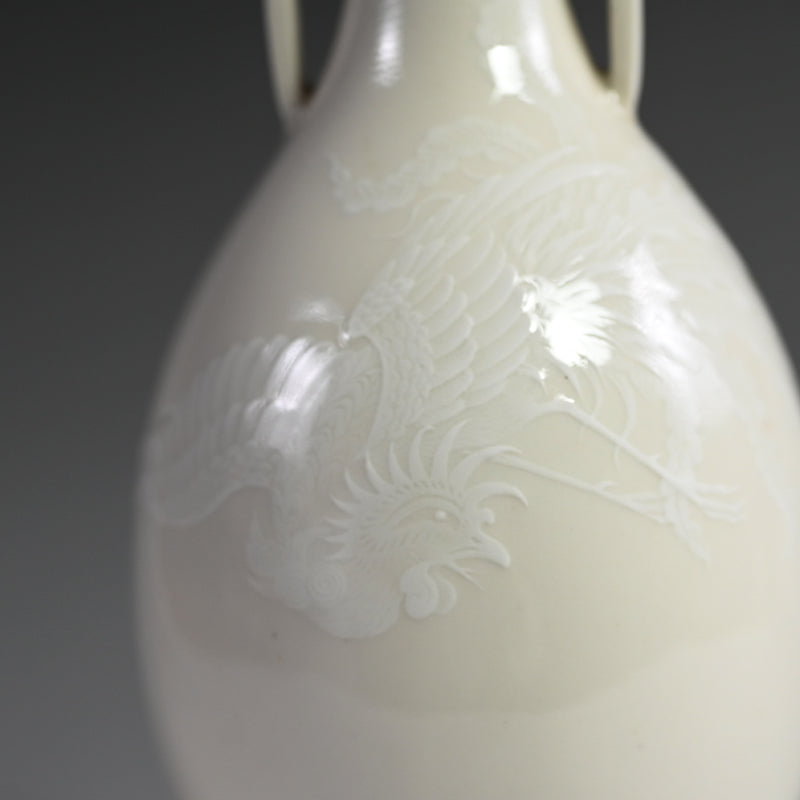 White Vase with Phoenix