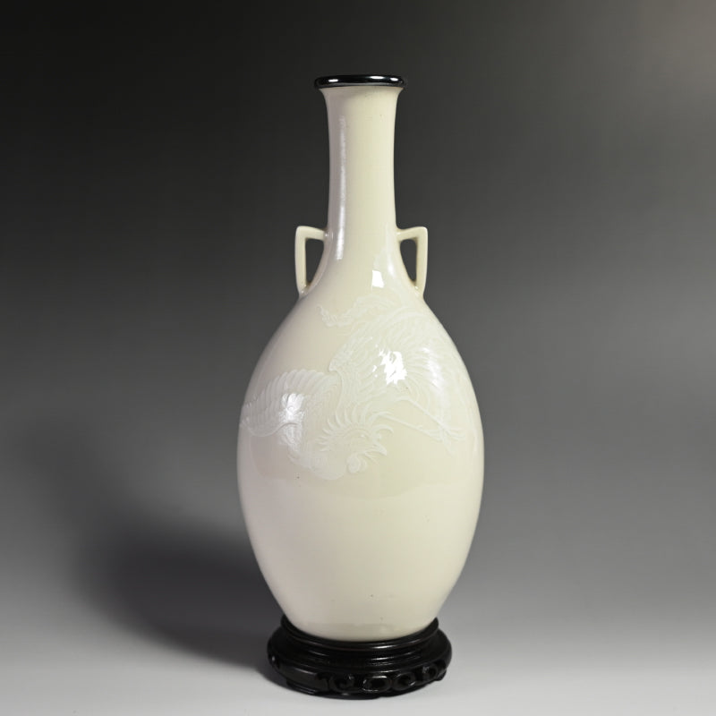 White Vase with Phoenix