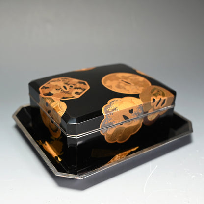 4 pc. Antique Japanese Lacquer Maki-e Box Set