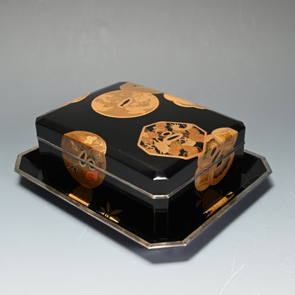 4 pc. Antique Japanese Lacquer Maki-e Box Set