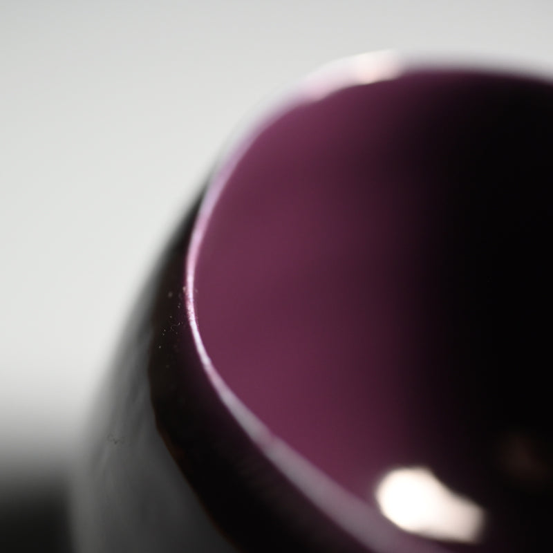 Plum Crazy Purple Chawan Tea Bowl ー東井 真咲朝 "紫釉茶碗"