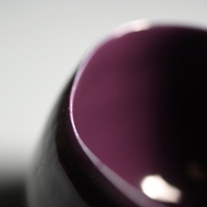 Plum Crazy Purple Chawan Tea Bowl ー東井 真咲朝 "紫釉茶碗"