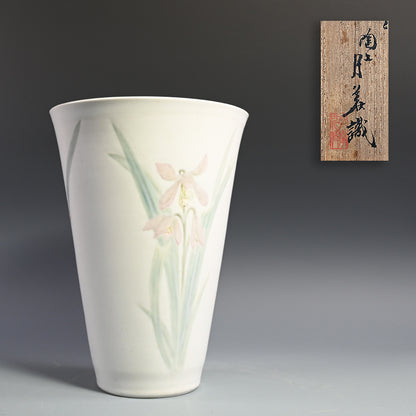 1936 Teiten Exhibited Banko Vase ー加賀 月華 “洋蘭口廣花瓶”