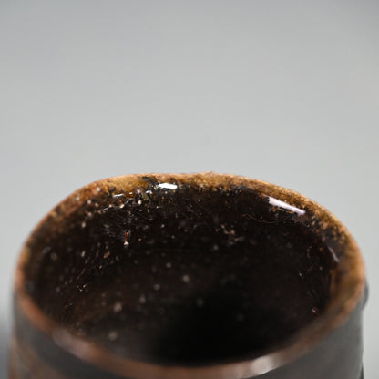 Black Bizen Guinomi ー大岩 智之 "ぐい吞"