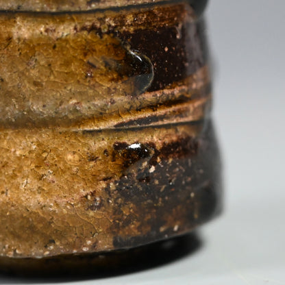 Black Bizen Guinomi ー大岩 智之 "ぐい吞"