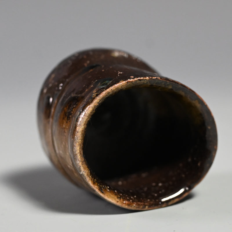 Black Bizen Guinomi ー大岩 智之 "ぐい吞"