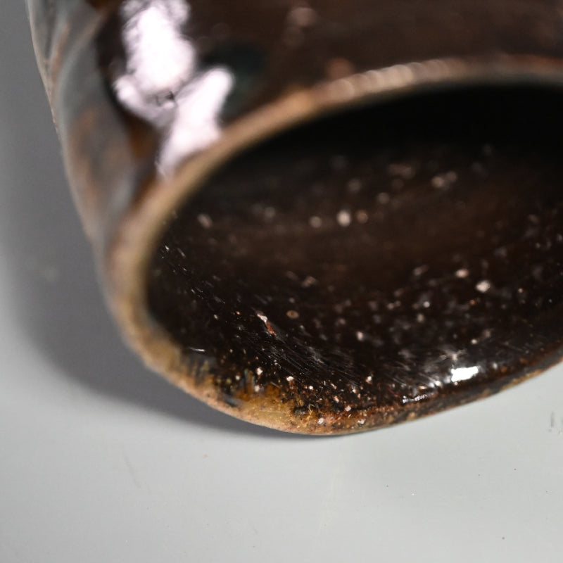 Black Bizen Guinomi ー大岩 智之 "ぐい吞"