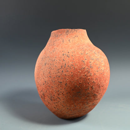 Contemporary Yakishime Vase ー大和 潔 “焼メ刻文花入”