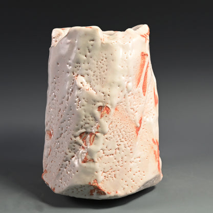 Exhibited Shino Vase ー室山 治郎 “志野花生”
