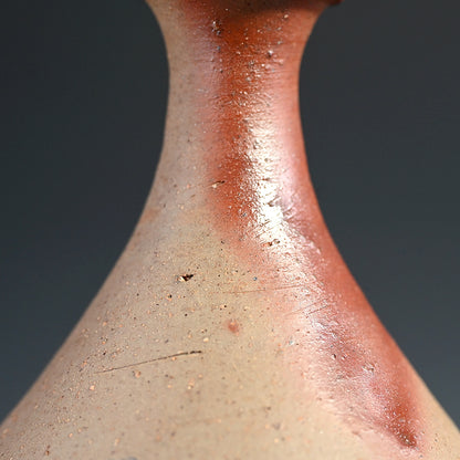 Exhibited Bizen Vase ー柴岡 紘一 “緋檸 襷尻張 徳利”