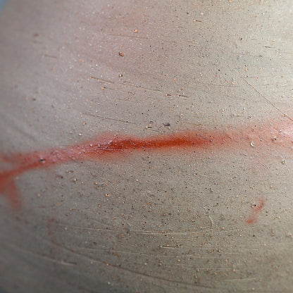 Exhibited Bizen Vase ー柴岡 紘一 “緋檸 襷尻張 徳利”