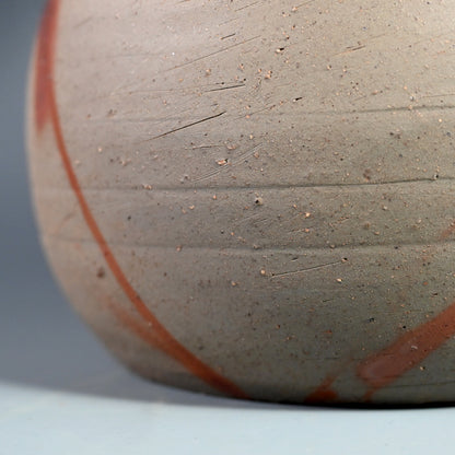 Exhibited Bizen Vase ー柴岡 紘一 “緋檸 襷尻張 徳利”