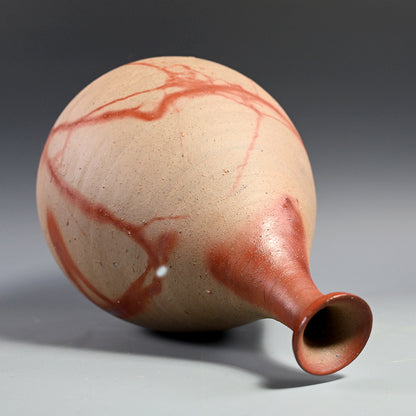 Exhibited Bizen Vase ー柴岡 紘一 “緋檸 襷尻張 徳利”