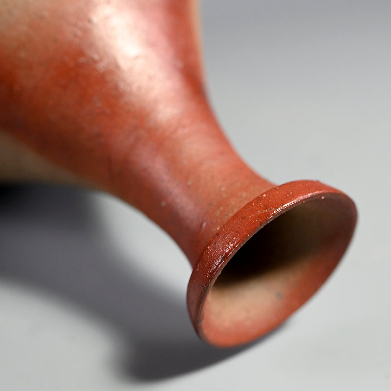Exhibited Bizen Vase ー柴岡 紘一 “緋檸 襷尻張 徳利”