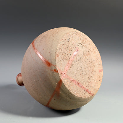 Exhibited Bizen Vase ー柴岡 紘一 “緋檸 襷尻張 徳利”