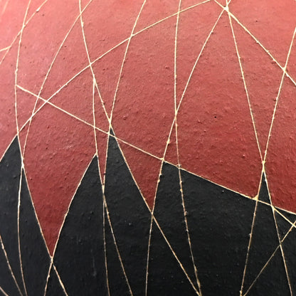 Exhibited Tsubo ー西村 俊 “線文象嵌加彩壺”