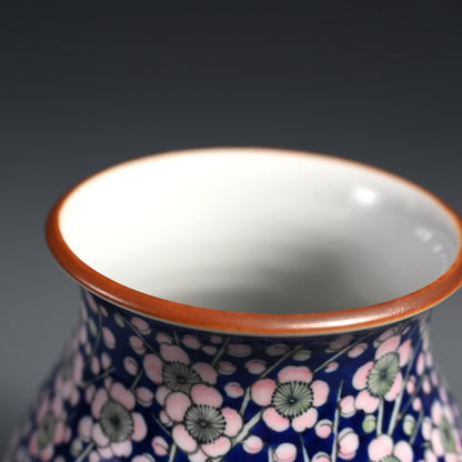 Plum Blossom Vase ー河本礫亭 舜間窯 礫亭造