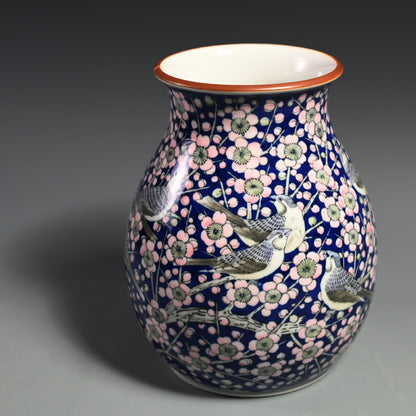 Plum Blossom Vase ー河本礫亭 舜間窯 礫亭造