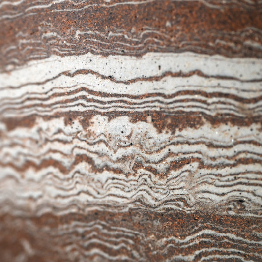 Exhibited Large Neriage Basin ー柴田 宋休 "練上みがき鉢"