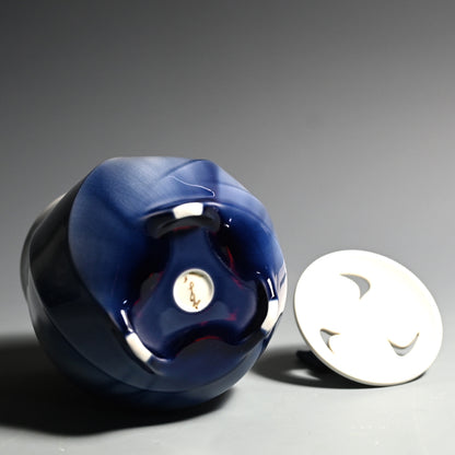 Yasokichi Koro Incense Burner ー四代 徳田 八十吉 “彩釉香炉”