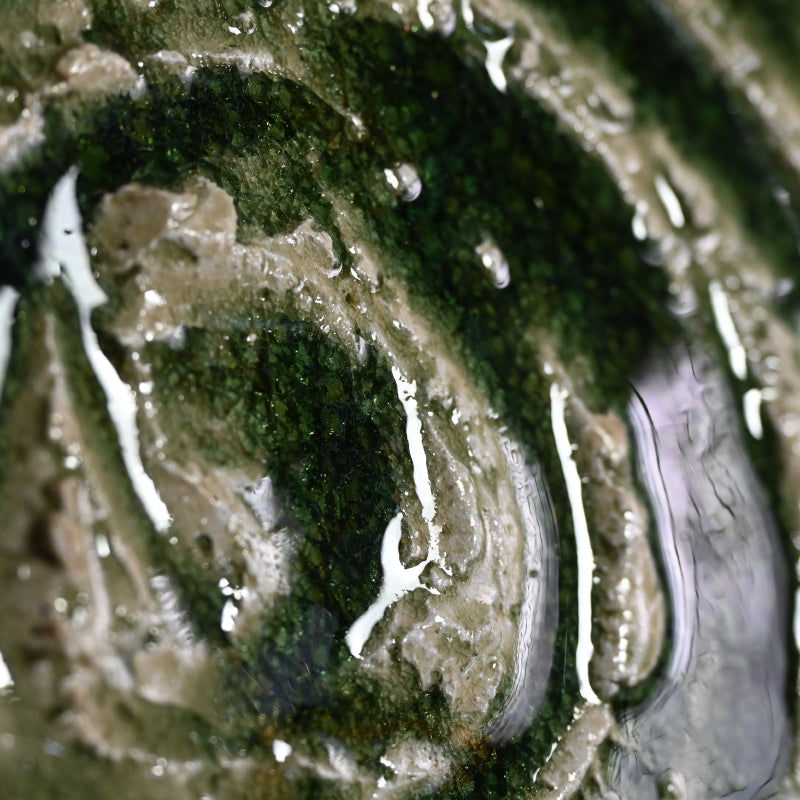 Radiacal Ash Glazed Swirling Iga Plate ー谷本 洋 "伊賀 皿"