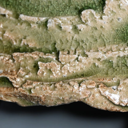 Radiacal Ash Glazed Swirling Iga Plate ー谷本 洋 "伊賀 皿"