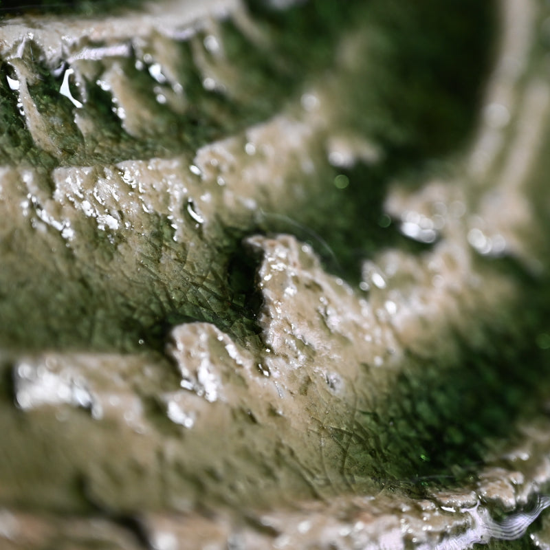 Radiacal Ash Glazed Swirling Iga Plate ー谷本 洋 "伊賀 皿"