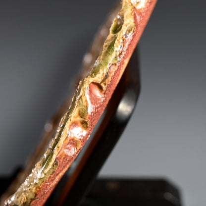 Radiacal Ash Glazed Swirling Iga Plate ー谷本 洋 "伊賀 皿"