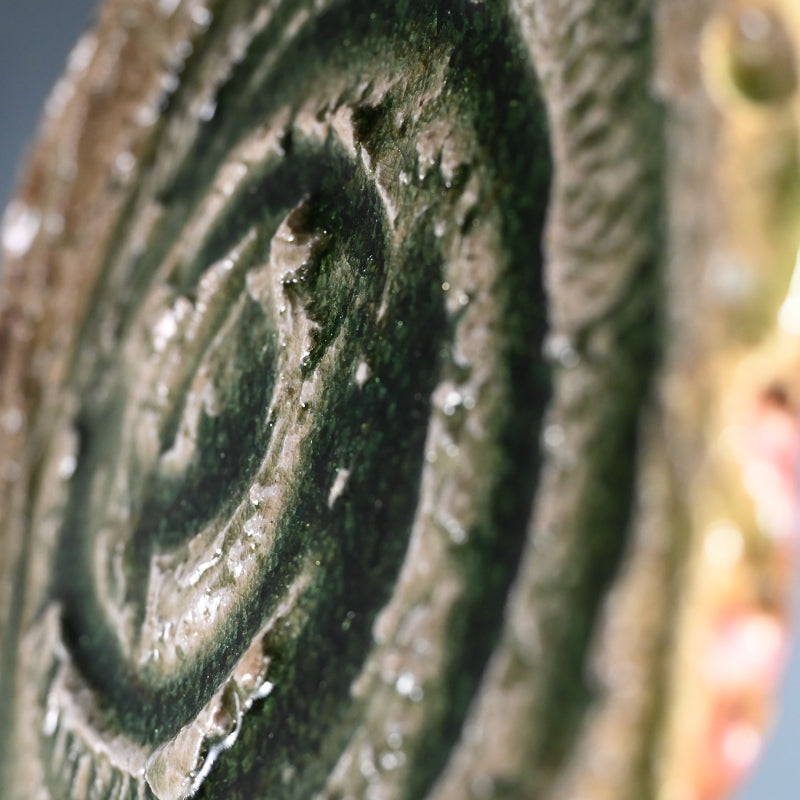 Radiacal Ash Glazed Swirling Iga Plate ー谷本 洋 "伊賀 皿"