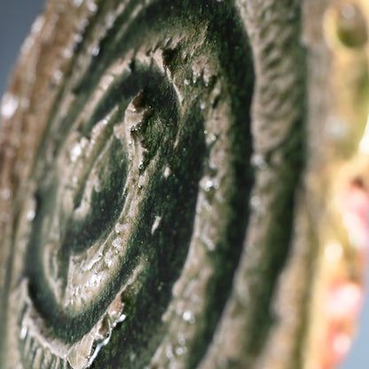 Radiacal Ash Glazed Swirling Iga Plate ー谷本 洋 "伊賀 皿"