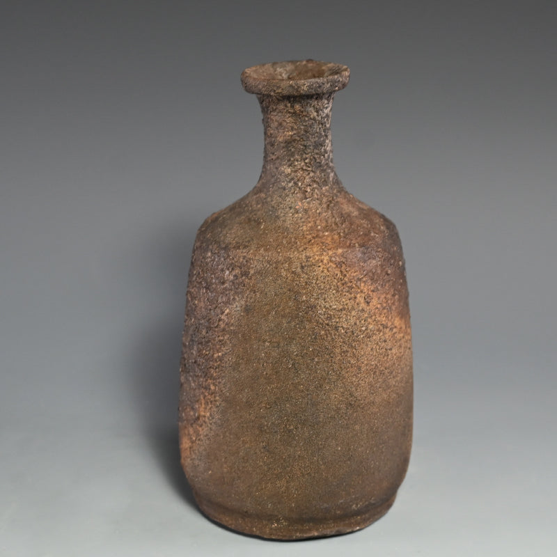 Masterpiece Bizen Yohen Vase ー各見 政峯 “備前窯変一輪花入”