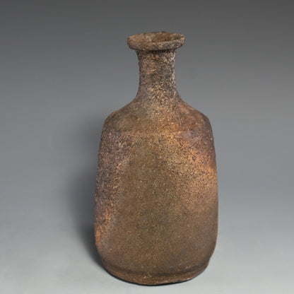 Masterpiece Bizen Yohen Vase ー各見 政峯 “備前窯変一輪花入”