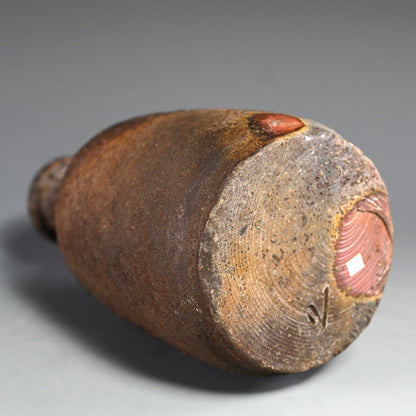 Masterpiece Bizen Yohen Vase ー各見 政峯 “備前窯変一輪花入”