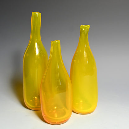Glass Vase Set by Otaru Artist ー淺原 千代治 “ガラス瓶 風”