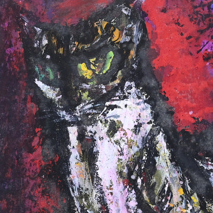 Nihonga Cat Painting