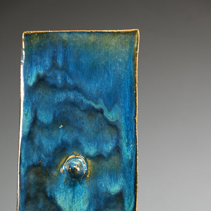 Signature Blue Flower vase ー熊倉 順吉 “美蝶藍 花の器”