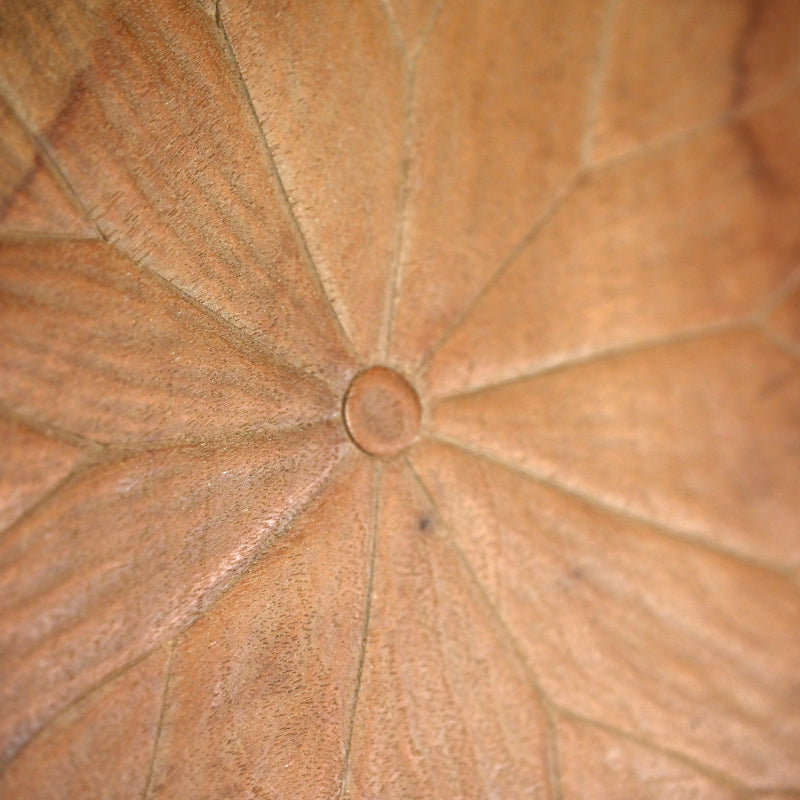 Incredible Antique Japanese Habon Carved Leaf Tray  ー蓮葉形　菓司盆