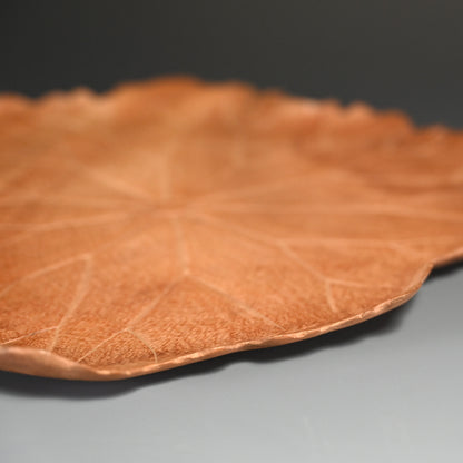 Incredible Antique Japanese Habon Carved Leaf Tray  ー蓮葉形　菓司盆