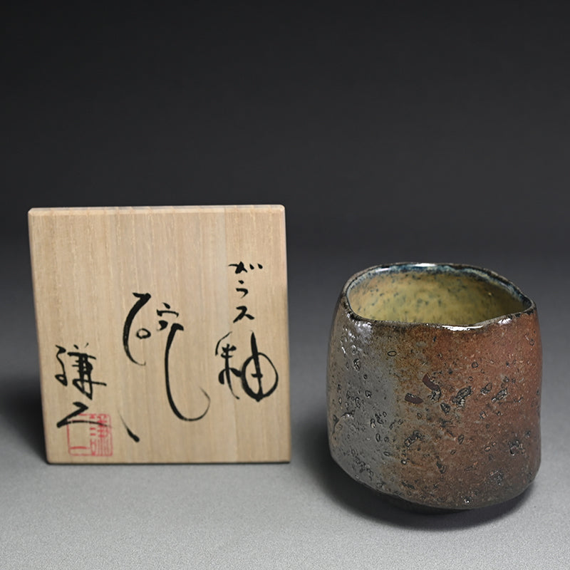 Glass Glazed Pottery Bowl B ー五味 謙二 "ガラス釉 碗"