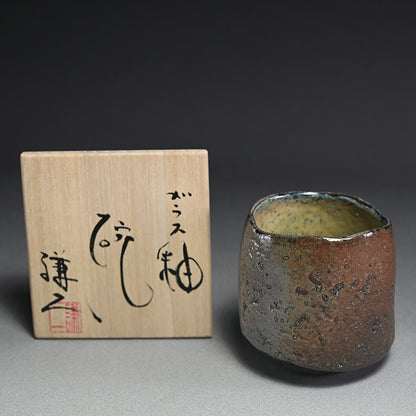 Glass Glazed Pottery Bowl B ー五味 謙二 "ガラス釉 碗"
