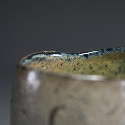 Glass Glazed Pottery Bowl B ー五味 謙二 "ガラス釉 碗"