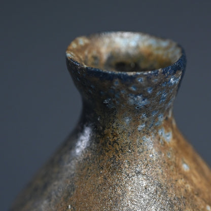 Black Bizen Tokkuri Sake Flask ー伊勢崎 晃一朗 "黒徳利"