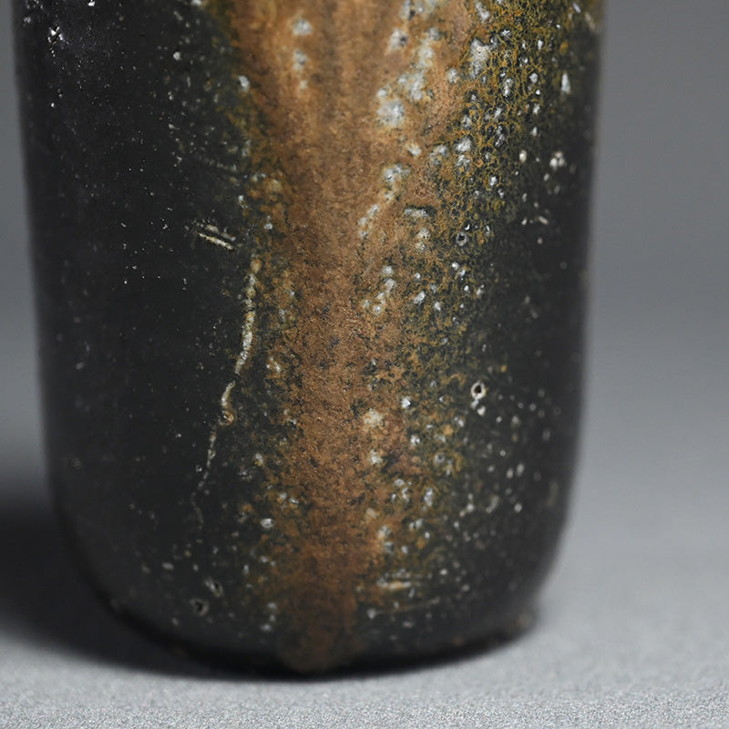 Black Bizen Tokkuri Sake Flask ー伊勢崎 晃一朗 "黒徳利"