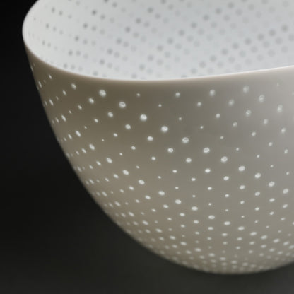 Contemporary Porcelain Star Bowl of Light