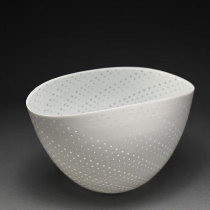 Contemporary Porcelain Star Bowl of Light