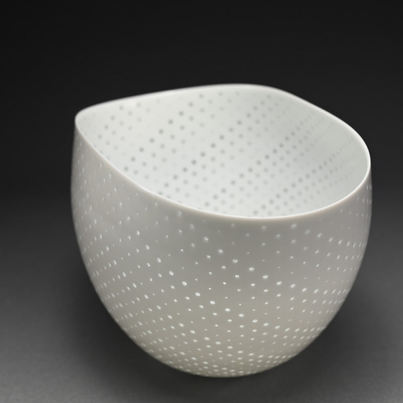 Contemporary Porcelain Star Bowl of Light