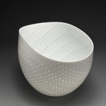 Contemporary Porcelain Star Bowl of Light