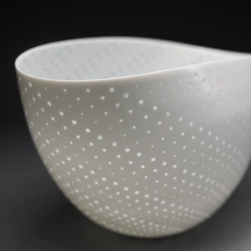 Contemporary Porcelain Star Bowl of Light