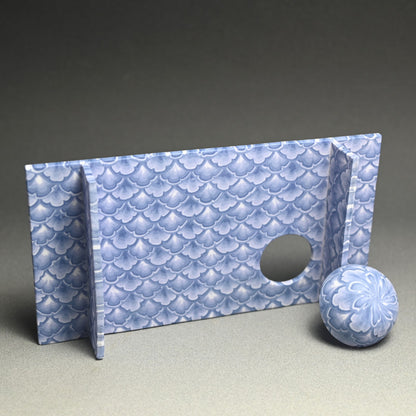 Sake Cup & Plate Set, Blue