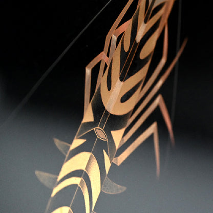 Tiger Shrimp Lacquer Screen ー尾長 保